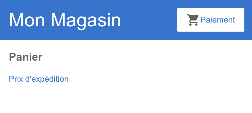 Ajout du lien de la page Prix d'Expédition